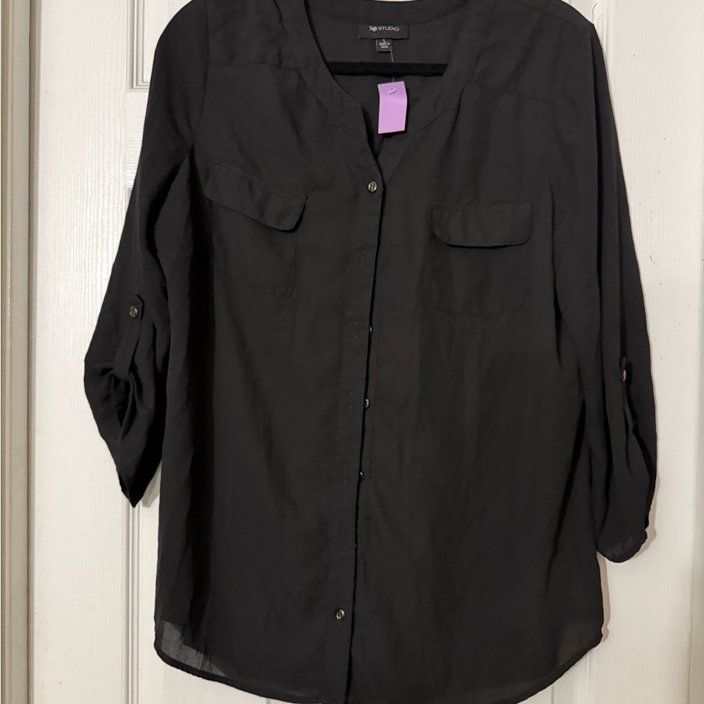 AB Studio Black Blouse